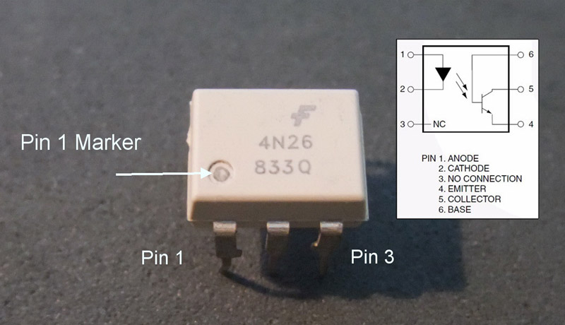 Optocoupleur Motorola 2 x 4N26 