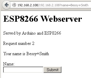 ESP8266 webpage 2