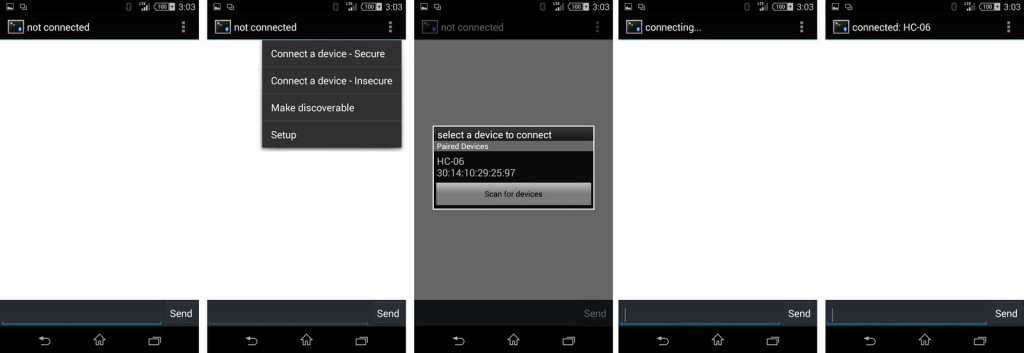 HC-06 connecting to Android device