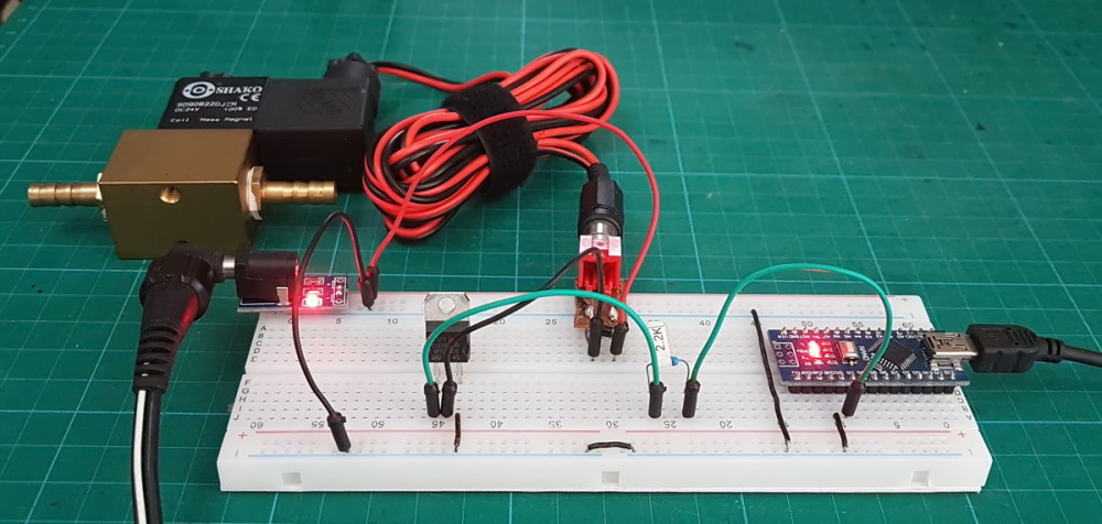 Controlling a Solenoid Valve from an Arduino. Updated. | Martyn Currey