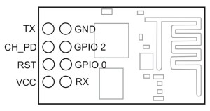 ESP8266-01 Pin out