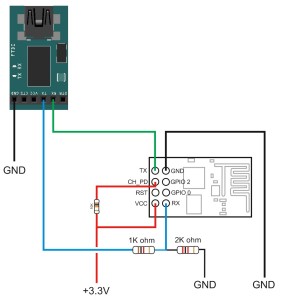 ESP8266-01 to FTDI