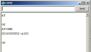 Serial Monitor AT+GMR