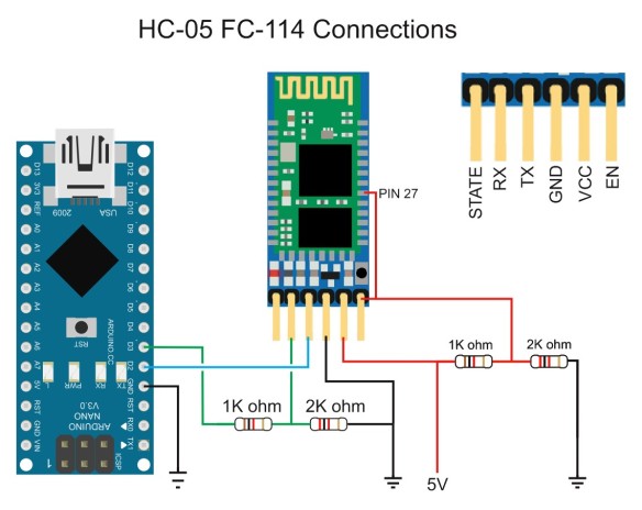 HC-05 FC-114 Connections