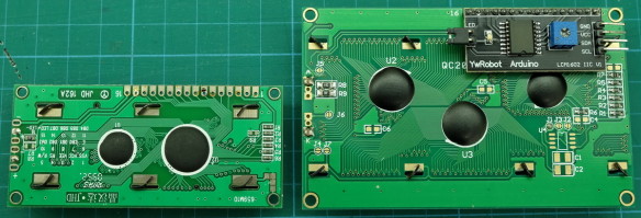 With and without I2C adaptor/daughter baord