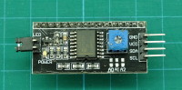 I2C Adapter, solder pads allow changing the address.