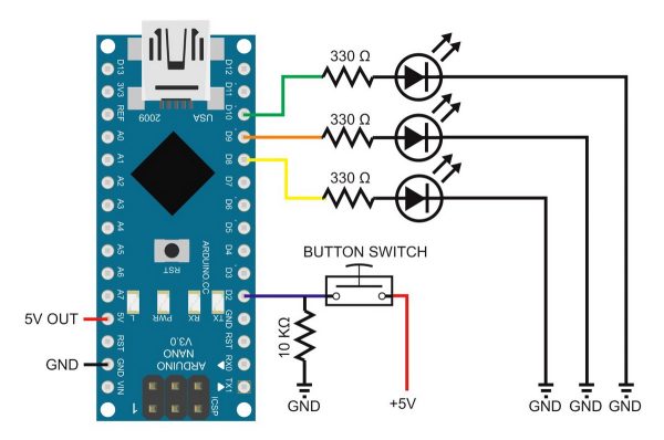 Switching Things On And Off With An Arduino: Multiple states from a ...