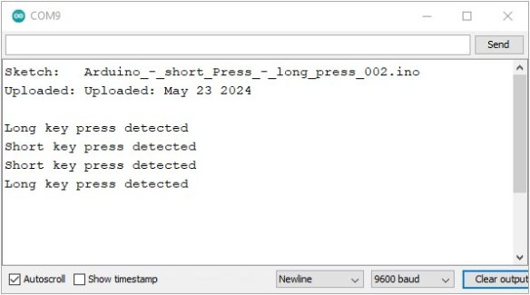 Arduino. Short Press. Long Press. – Martyn Currey